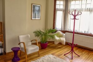 Praktijkruimte psychotherapie van Vixconsult - Cabinet de psychothérapie de Vixconsult.